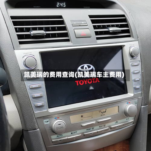 凯美瑞的费用查询(凯美瑞车主费用)