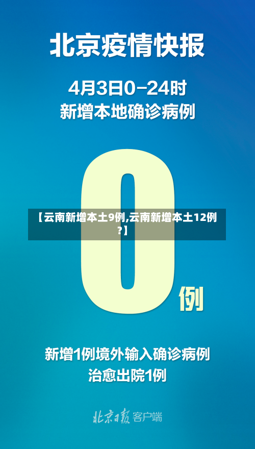 【云南新增本土9例,云南新增本土12例?】