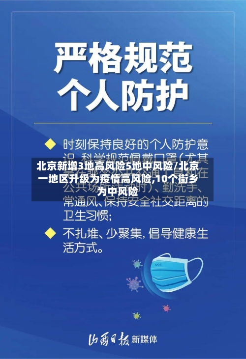 北京新增3地高风险5地中风险/北京一地区升级为疫情高风险,10个街乡为中风险