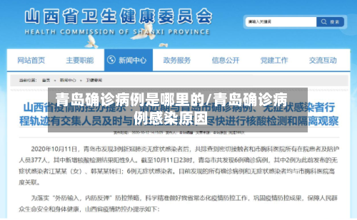 青岛确诊病例是哪里的/青岛确诊病例感染原因
