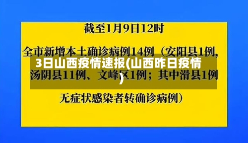 3日山西疫情速报(山西昨日疫情)