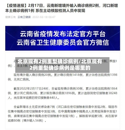 北京现有2例重型确诊病例/北京现有2例重型确诊病例是哪里的