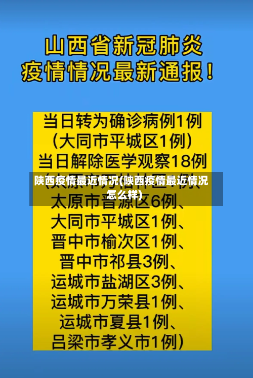 陕西疫情最近情况(陕西疫情最近情况怎么样)