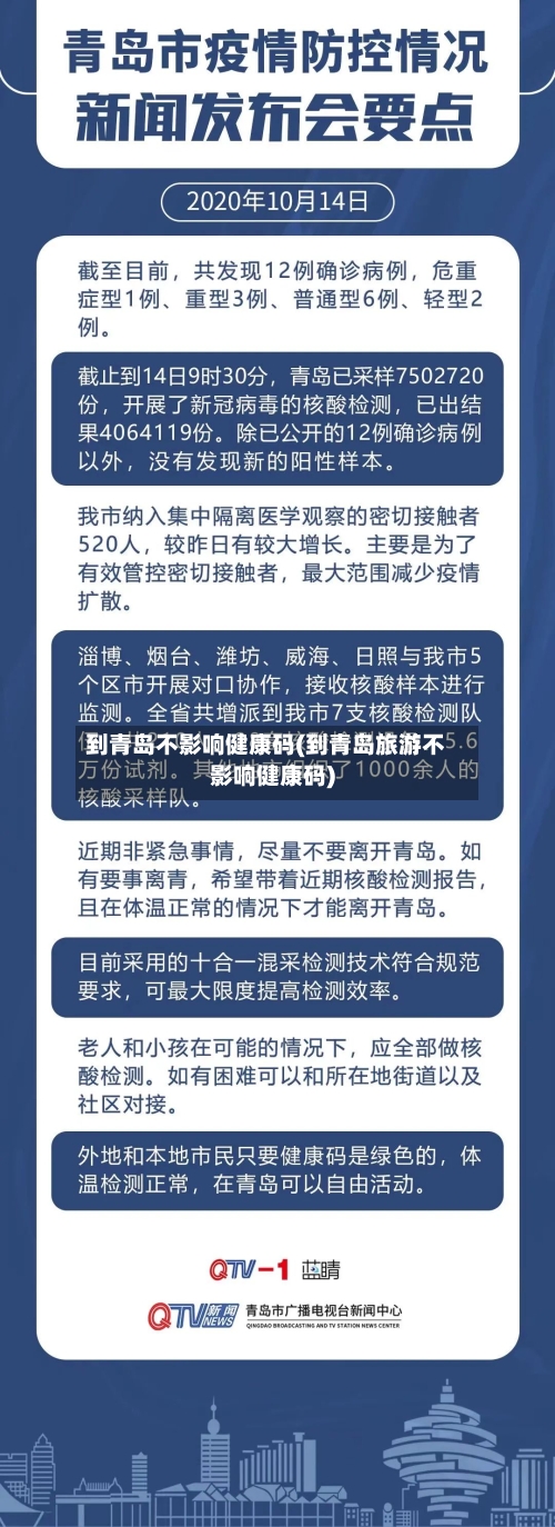 到青岛不影响健康码(到青岛旅游不影响健康码)