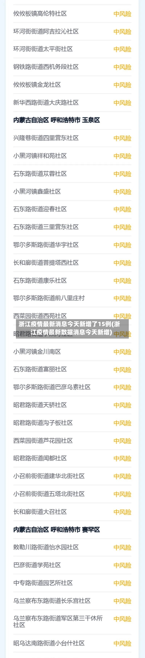 浙江疫情最新消息今天新增了15例(浙江疫情最新数据消息今天新增)