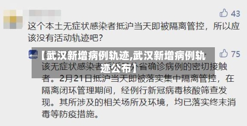 【武汉新增病例轨迹,武汉新增病例轨迹公布】-第1张图片