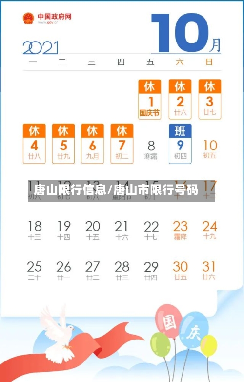 唐山限行信息/唐山市限行号码
