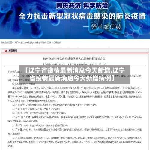 【辽宁省疫情最新消息今天新增,辽宁省疫情最新消息今天新增病例】