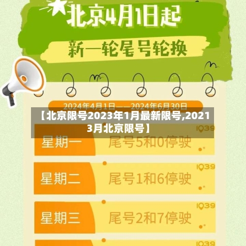 【北京限号2023年1月最新限号,20213月北京限号】