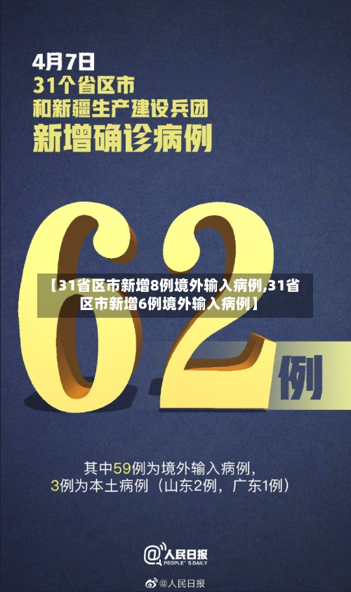 【31省区市新增8例境外输入病例,31省区市新增6例境外输入病例】