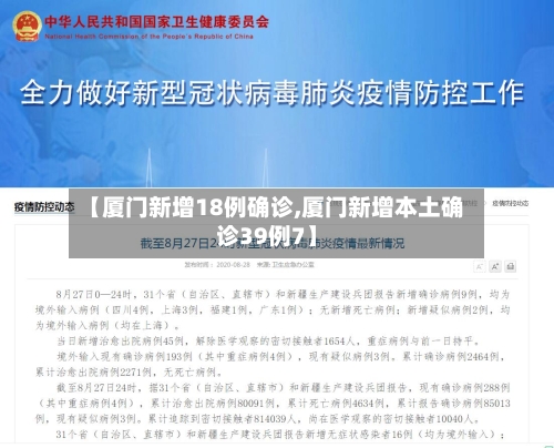 【厦门新增18例确诊,厦门新增本土确诊39例7】