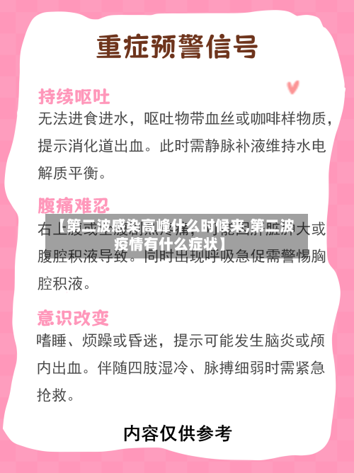 【第二波感染高峰什么时候来,第二波疫情有什么症状】